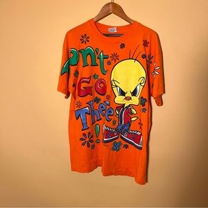 Dont Go There 1997 Looney Tunes Graphic Tee
